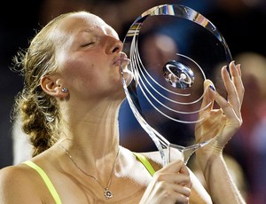 Petra Kvitova, campeã em Montreal (Foto: AP)