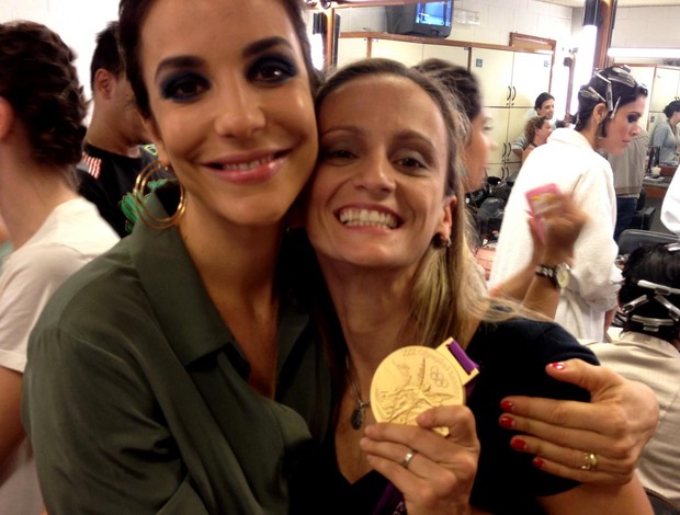 vôlei fabi ao lado de ivete sangalo (Foto: Arquivo Pessoal)