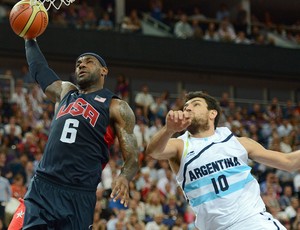 Lebron James, Basquete, Estados Unidos x Argentina (Foto: Agência Reuters)