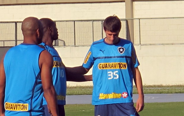 Seedorf e Tellechea, Botafogo (Foto: Thales Soares / Globoesporte.com)