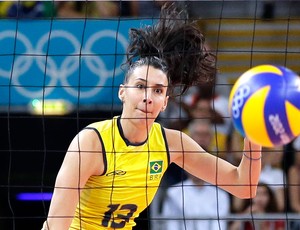 Sheila, Vôlei feminino, Brasil e Japão, Olimpíadas (Foto: Agência AP)