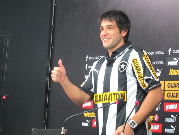 Apresentação Lodeiro no Botafogo (Foto: Thales Soares / Globoesporte.com)