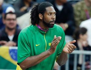 Nene Basquete Brasil x Espanha (Foto: AP)