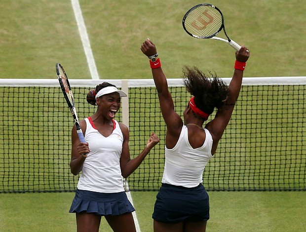 Venus Serena Williams tênis final dupla Olimpíadas 2012 (Foto: Getty Images)