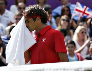 Roger Federer tênis Londres 2012 Olimpíadas semi (Foto: Reuters)