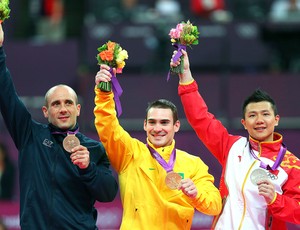 Arthur Zanetti pódio ouro na prova de argola ginástica (Foto: Getty Images)