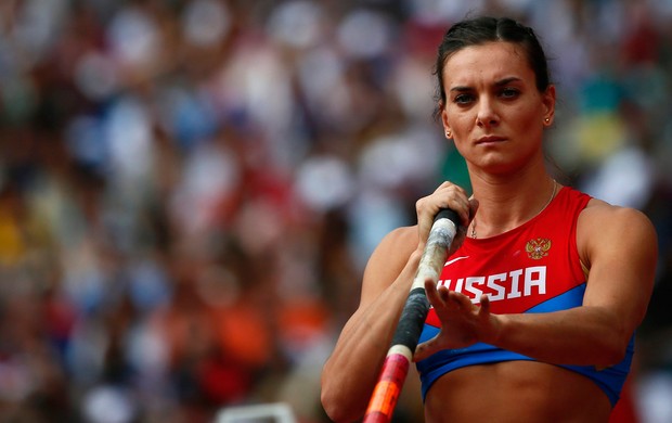 Yelena Isinbayeva salto com vara londres 2012 (Foto: Agência Reuters)