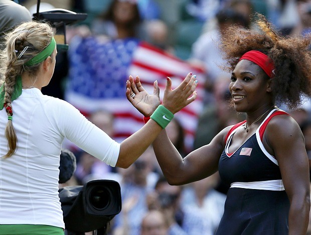 Serena Williams tênis Londres 2012 Olimpíadas semi Victoria Azarenka (Foto: Reuters)