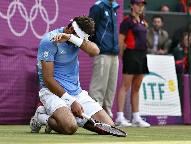 Juan Martín del Potro tênis Londres 2012 Olimpíadas semi (Foto: Reuters)