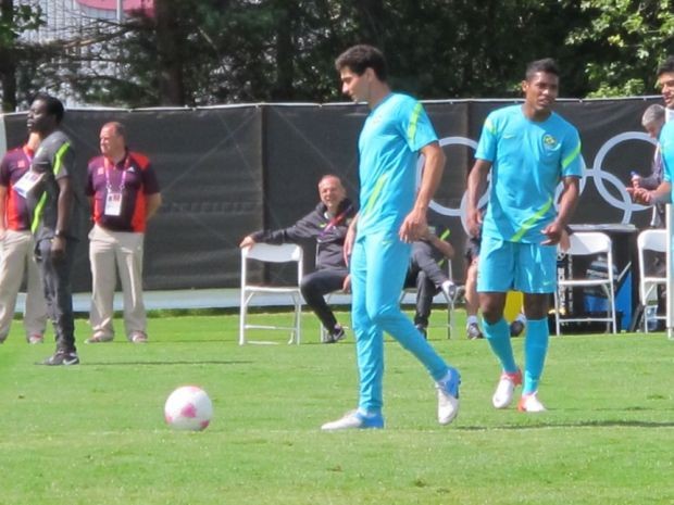 Paulo Henrique Ganso no treino da Seleção (Foto: Márcio Iannacca/GLOBOESPORTE.COM)