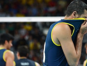 Dante, seleção de Vôlei, Brasil x EUA (Foto: Agência AFP)