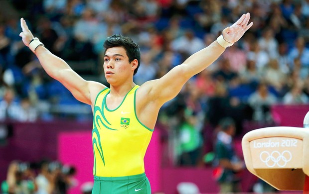 Sergio Sasaki na ginástica do Brasil em Londres (Foto: Reuters)