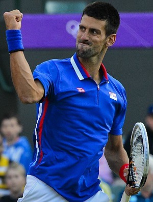 Novak Djokovic tênis Wimbledon Londres 2012 1r (Foto: AFP)