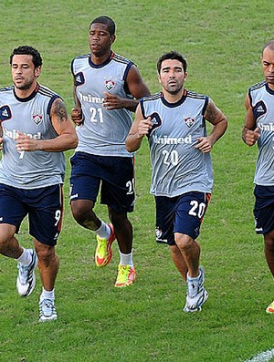 Deco Fred jogadores no treino do Fluminense (Foto: Dhavid Normando / Photocamera)