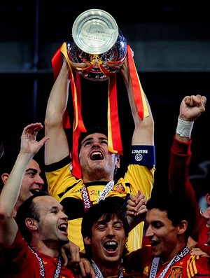 casillas Espanha itália final campeã eurocopa (Foto: Agência Getty Images)