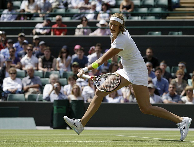 Petra Kvitova tênis Wimbledon 3r (Foto: AP)