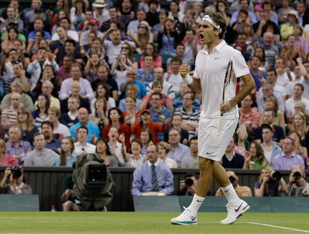 Roger Federer tênis Wimbledon 3r (Foto: AP)