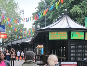 Festa Junina em Stratford, Olimpiadas, Londres (Foto: Cahê Mota / Globoesporte.com)