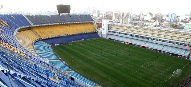 Treino Corinthians na La Bombonera (Foto: Marcos Ribolli / Globoesporte.com)