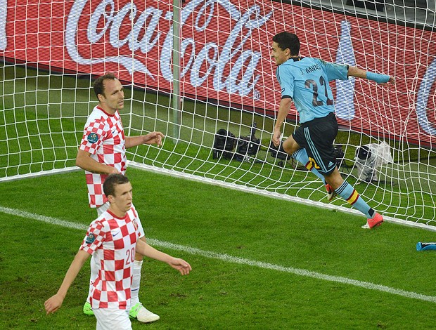 Croácia x Espanha, Jesus Navas (Foto: Agência AFP)