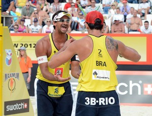 vÔlei de praia ricardo pedro cunha etapa de moscou (Foto: Divulgação / FIVB)