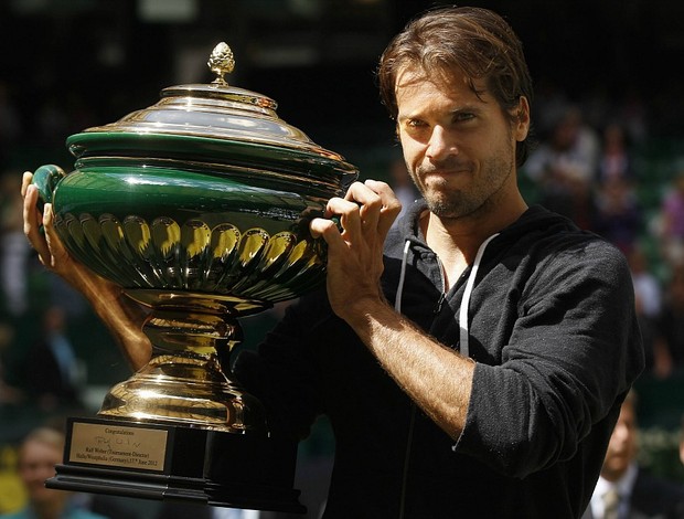 Tommy Haas tênis Halle final troféu (Foto: Reuters)