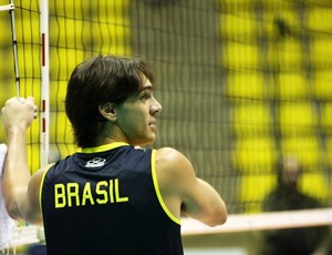 Giba treino seleção vôlei Liga Mundial (Foto: Alexandre Arruda/CBV)