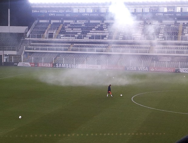 Rojão apos treino do Corinthians (Foto: Carlos Augusto Ferrari / Globoesporte.com)