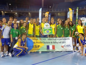 Brasil vôlei feminino e masculino CEL esporte estudantil Mundial Escolar Toulon na França (Foto: Divulgação)