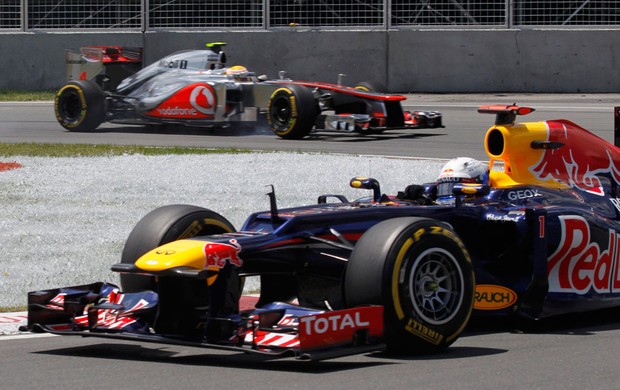 vettel rbr hamilton mclaren gp do canadá (Foto: Agência Reuters)