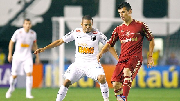 Wagner na partida do Fluminense contra o Santos (Foto: Ag. Photocamera)