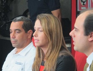 Zinho, Patricia Amorim e Rafael de Piro (Foto: Janir Junior /  Globoesporte.com)