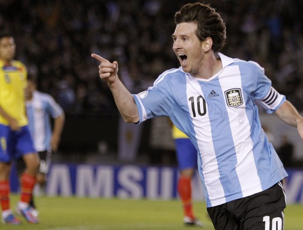 messi argentina x equador (Foto: EFE)