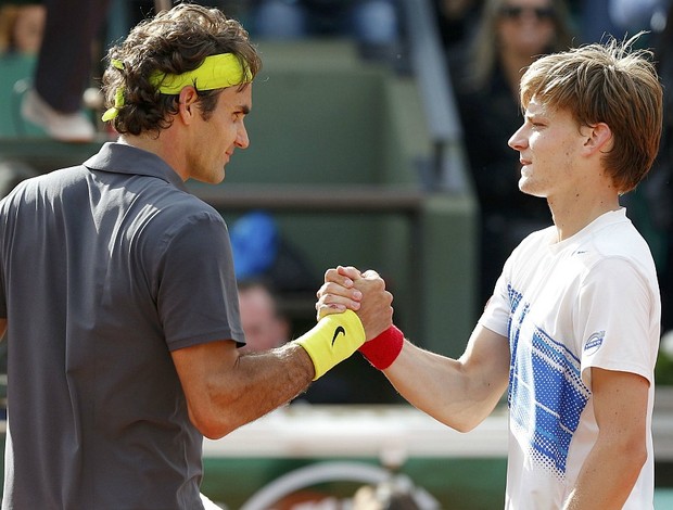 Roger Federer tênis Roland Garros oitavas David Goffin (Foto: Reuters)