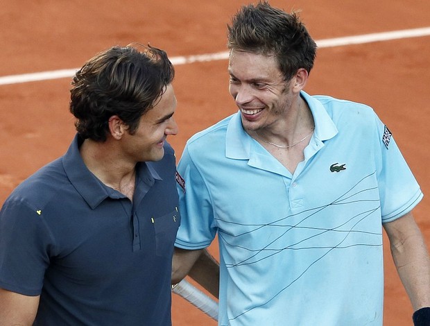 Roger Federer tênis Roland Garros 3r Nicolas Mahut (Foto: AFP)