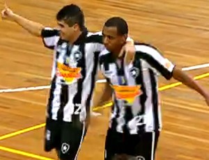 Frame, Botafogo x Flamengo, Futsal (Foto: Reprodução)