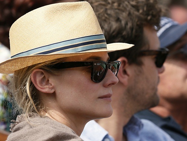 Diane Kruger tênis Roland Garros Joshua Jackson (Foto: AFP)