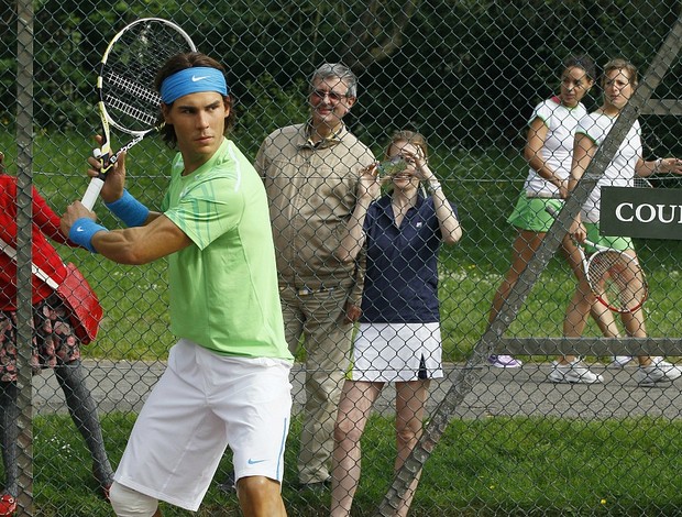 Rafael Nadal estátua cera tênis Londres regents Park (Foto: AP)