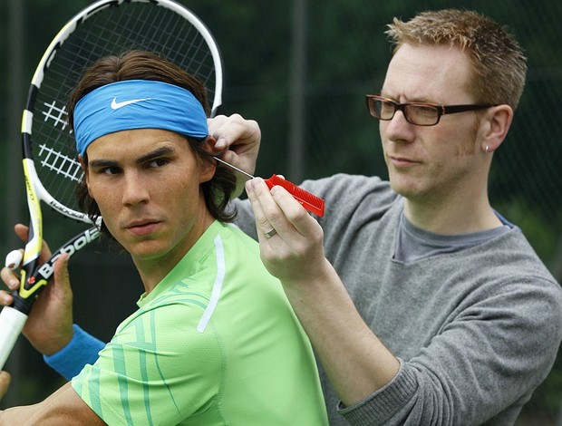 Rafael Nadal estátua cera tênis Londres regents Park (Foto: AP)