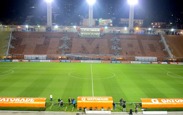 Mosaico da torcida do Corinthians no Pacaembu (Foto: Carlos Ferrari /Globoesporte.com)