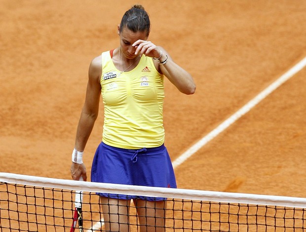 Flavia Pennetta tênis Roma quartas (Foto: Reuters)