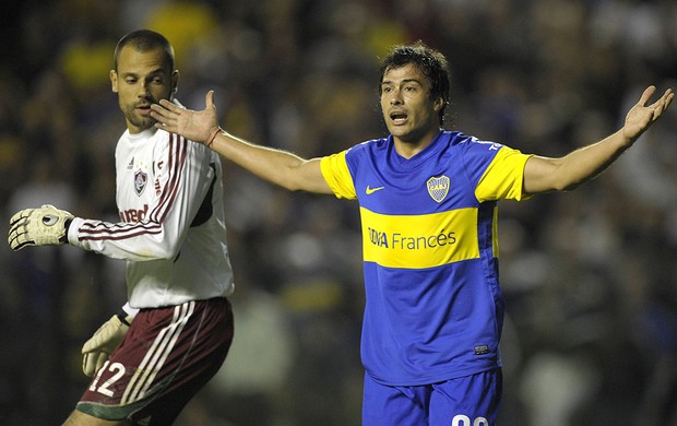 Cavalieri e Cvitanich , Boca Juniors x Fluminense (Foto: Agência AFP)