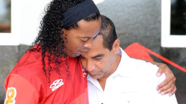 Ronaldinho Gaucho e Zinho treino Flamengo (Foto: Alexandre Vidal / Fla Imagem)