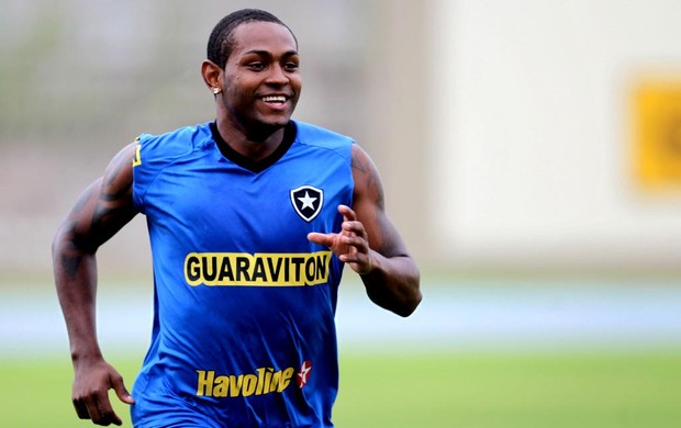 Treino do Botafogo no Estádio Olímpico João Havelange - Jobson. (Foto: Alexandre Cassiano / Agência O Globo.)