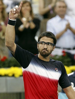 Janko Tipsarevic tênis Madri quartas (Foto: EFE)