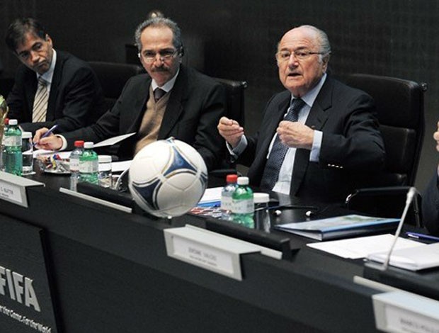 blatter aldo rebelo reunião fifa (Foto: Foto-net)