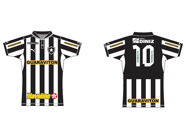 Camisa Botafogo patrocínio (Foto: Divulgação)