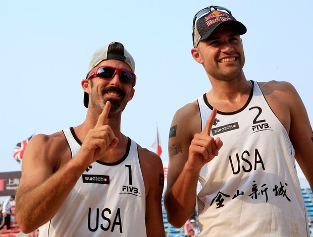 Dalhausser e Rogers - Xangai (Foto: AP)