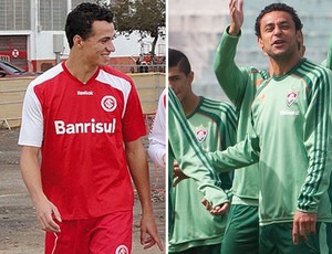 Leandro Damião  Fred FLUMINENSE INTERNACIONAL (Foto: Editoria de Arte/Globoesporte.com)