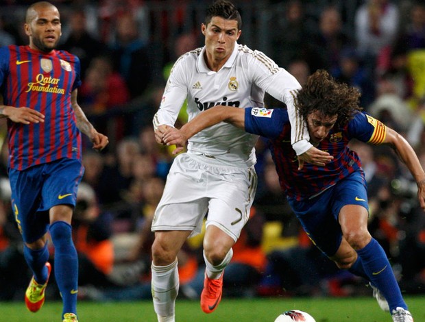 puyol barcelona cristiano ronaldo real madrid (Foto: Agência Reuters)